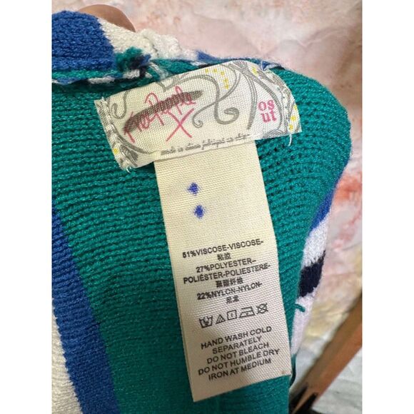 Free People All I Need Stripe Hooded Poncho - Picture 5 of 5